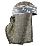HK Army - Hostilewear Headwrap - Gray Snakes / Tan Skull Mesh