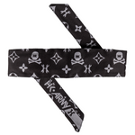 HK Army - Monogram Grey/Black Headband