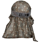 HK Army - Hostilewear Headwrap - Forest Snakes / Tan Skull Mesh